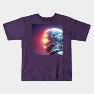 Futuristic helmet Kids T-Shirt